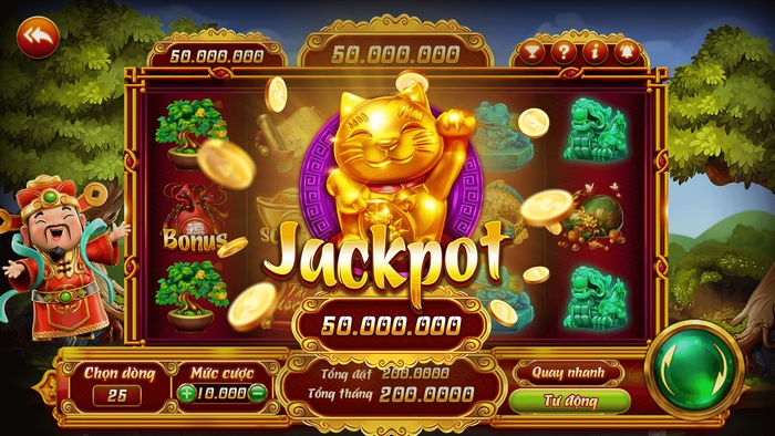 Cơ chế Jackpot của game nổ hũ Thần Tài DAGA là toàn bộ số tiền tích lũy sẽ được trao cho người chơi